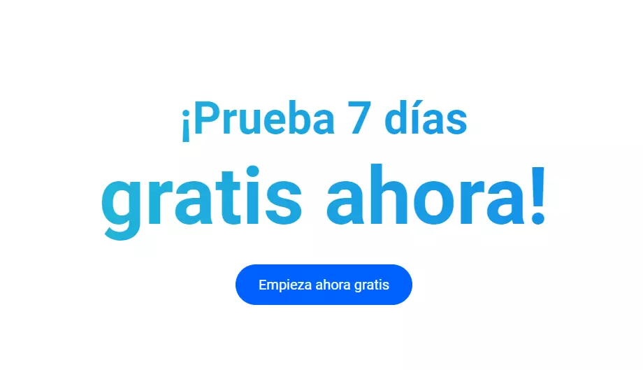 Imagen: CTA clásico en la parte media-baja: “Empieza ahora gratis”