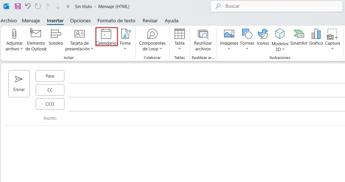 Microsoft Outlook: barra de herramientas de la vista de calendario en la pestaña “Inicio” Imagen: Microsoft Outlook: barra de herramientas de la vista de calendario en la pestaña “Inicio”