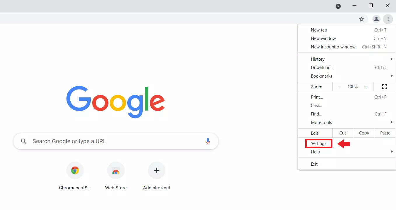 Imagen: Abre el buscador de Chrome, haz clic en el símbolo de los tres puntos que se encuentra arriba a la derecha y después en “Configuración”