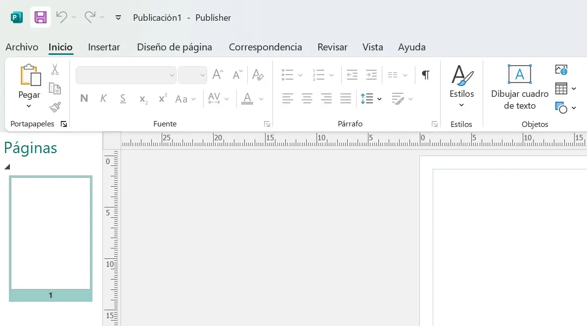 Imagen: Captura de pantalla de Publisher
