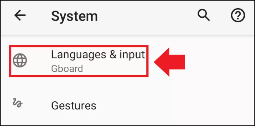 Imagen: La opción “Idioma e introducción de texto” del menú en los ajustes de Android