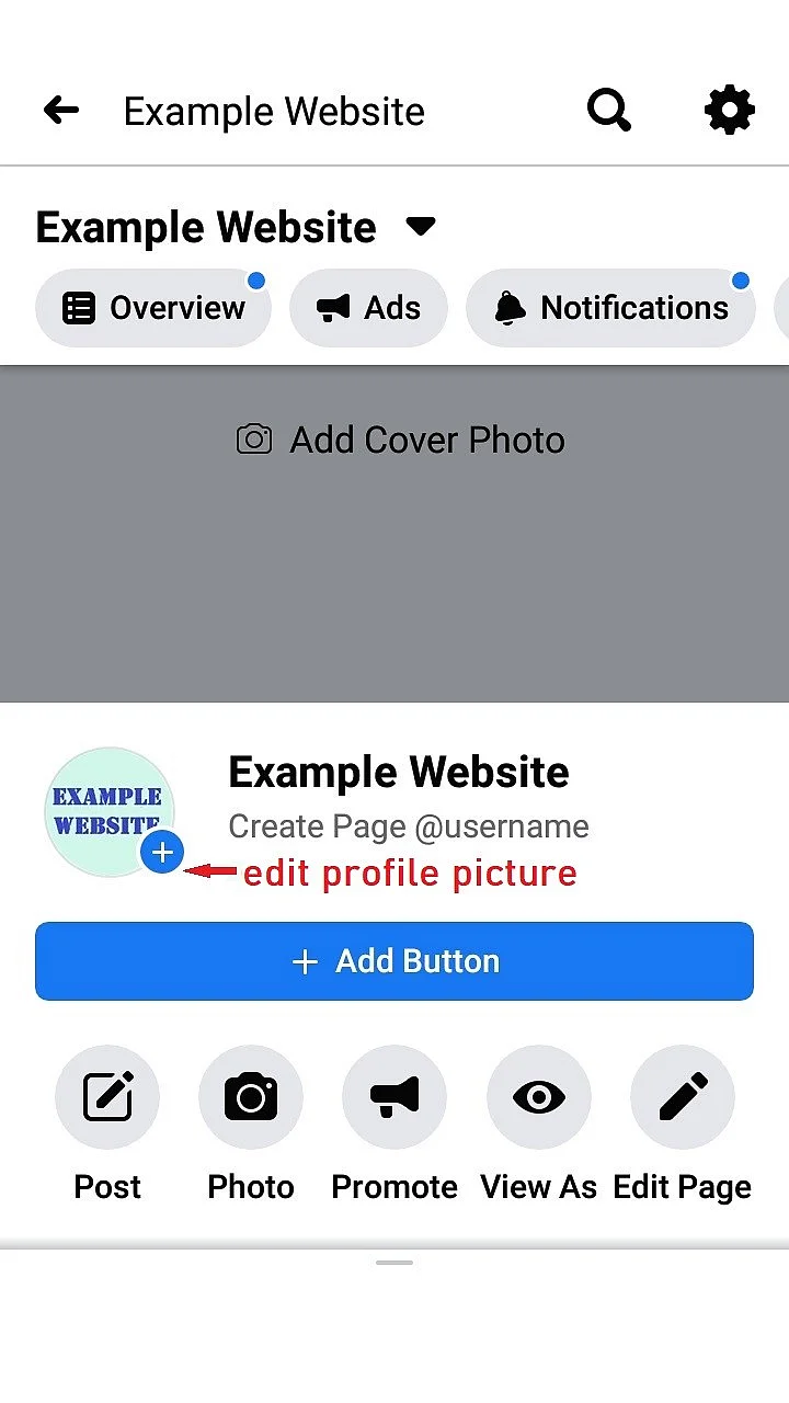 Imagen: Editar la foto de perfil de Facebook en Android