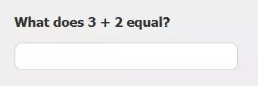 Imagen: Ejemplo de captcha matemático