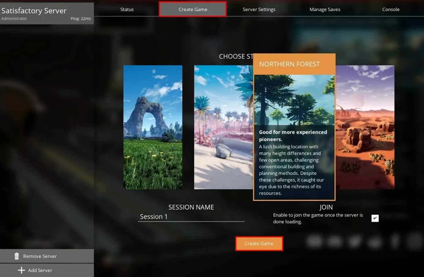 Imagen: Satisfactory server: crear un juego en Client