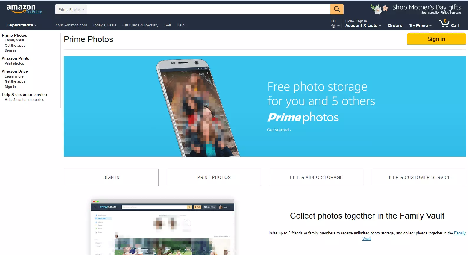 Imagen: Captura de pantalla de Amazon Prime Photos