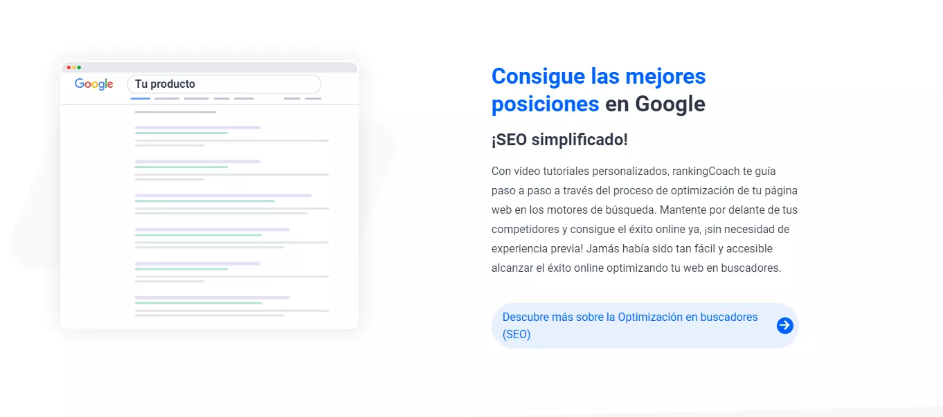 Imagen: CTA de transición, “Descubre más sobre la Optimización en buscadores (SEO)”