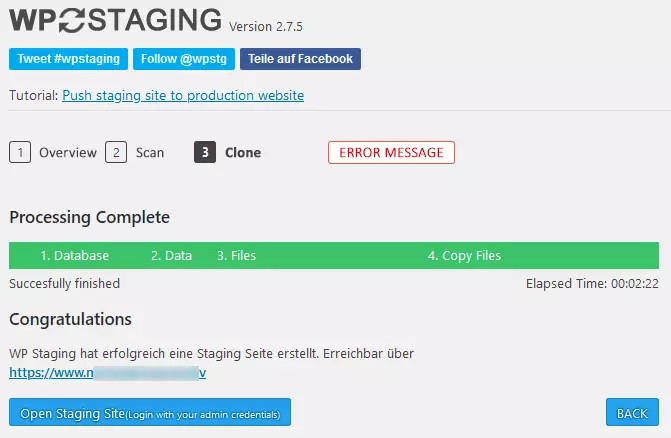 Creación de un entorno de pruebas de WordPress con el plugin WP Staging
