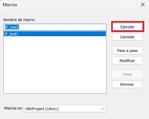 Imagen: Excel: ejecutar macro