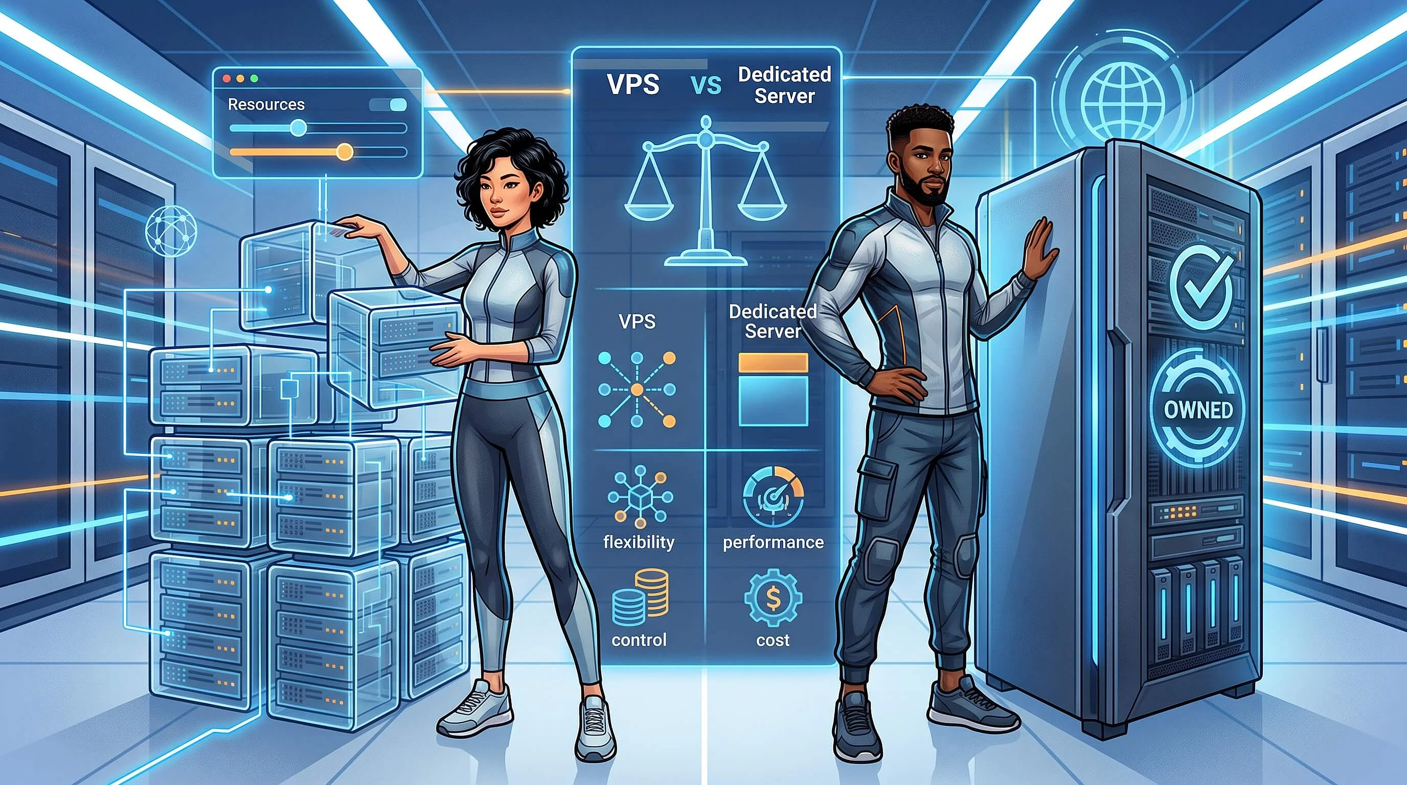 Imagen: Servidor VPS vs servidor dedicado: ¿qué tipo de hosting es mejor?