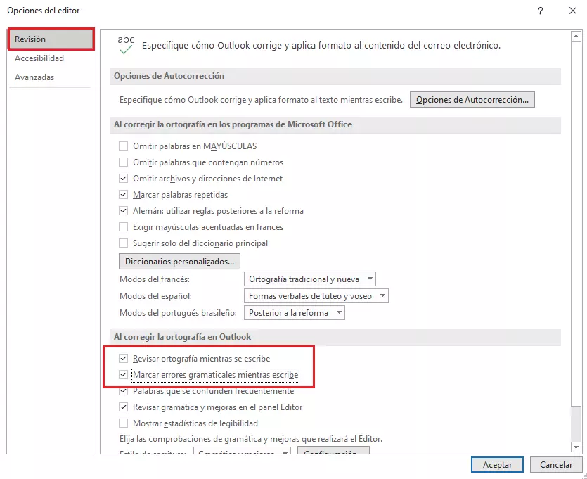 Cómo activar el corrector de ortografía en Outlook - IONOS MX