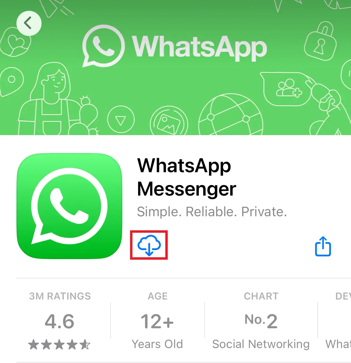 WhatsApp en la App Store Imagen: WhatsApp en la App Store