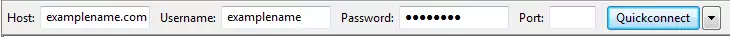 Datos de acceso en Quickconnect
