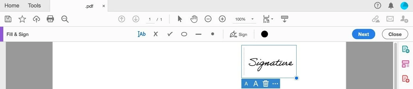Imagen: Adobe Reader: inserta la firma en el lugar deseado en el PDF