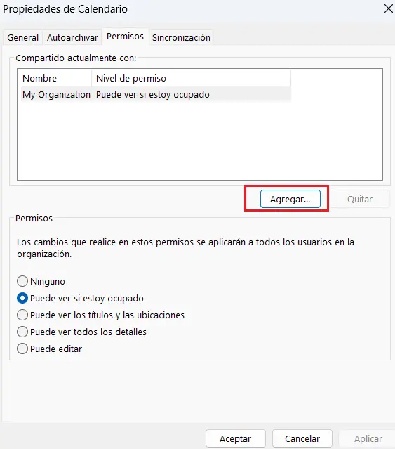 Invitación de uso compartido en Outlook Imagen: Invitación de uso compartido en Outlook