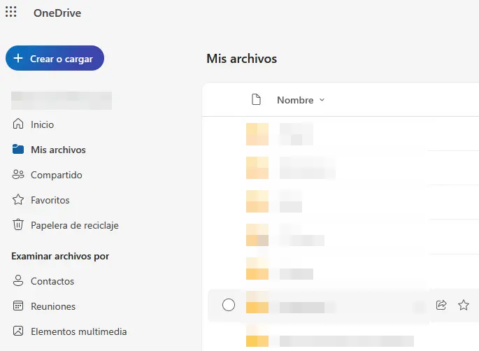 Imagen: Captura de pantalla de OneDrive