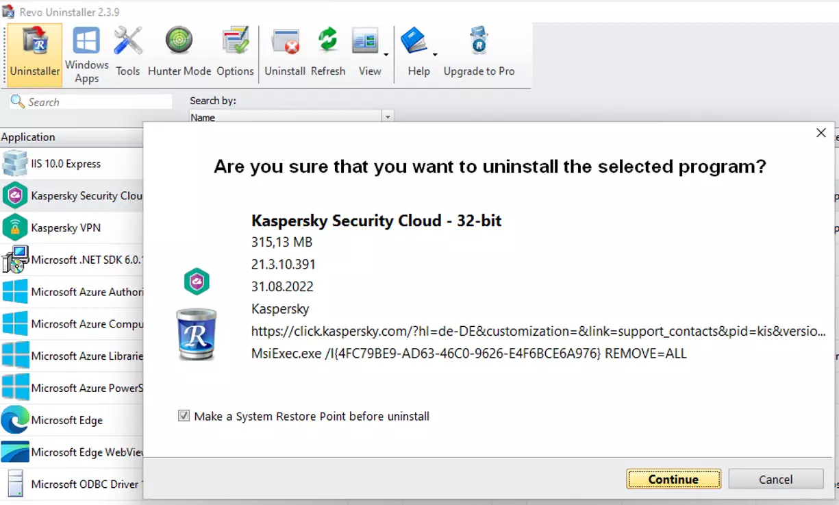 Captura de pantalla de Revo Uninstaller Imagen: Captura de pantalla de Revo Uninstaller