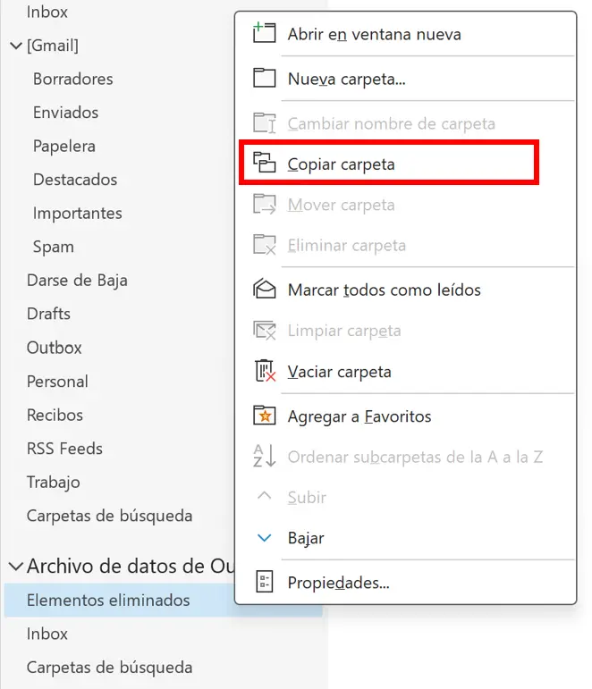 Opciones para configurar el nuevo archivo de datos creado Imagen: Opciones para configurar el nuevo archivo de datos creado