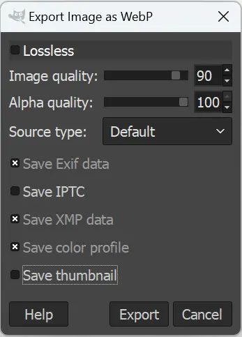 GIMP: exportar imagen como JPEG Imagen: GIMP: exportar imagen como JPEG