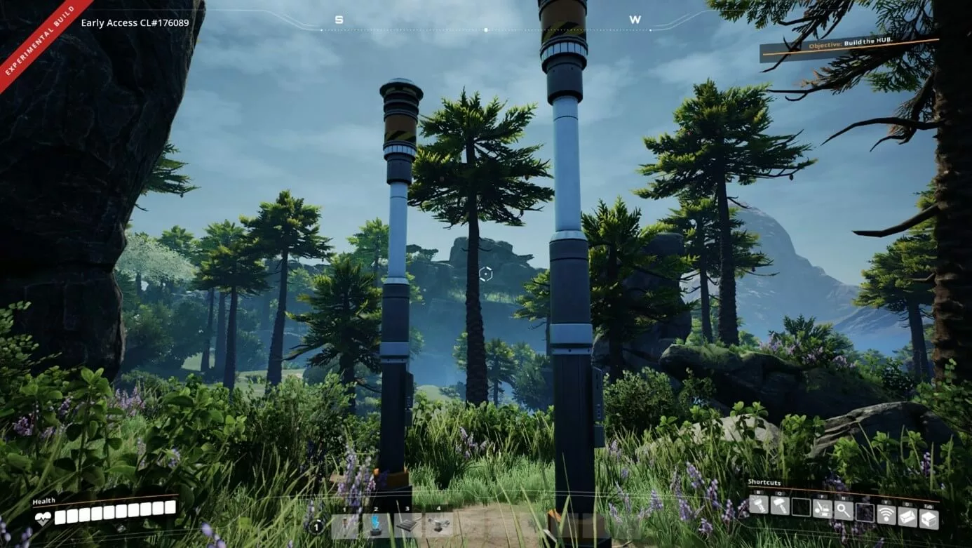 Imagen: Captura de Satisfactory (construcción experimental)