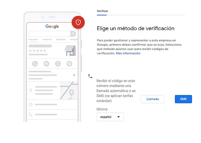 Imagen: Crear un perfil de empresa en Google: confirmar ubicación