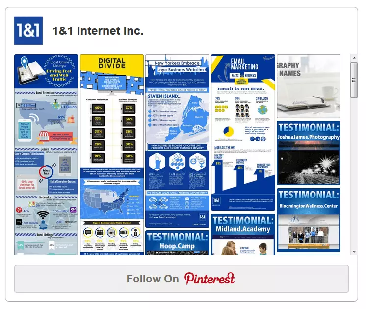 Imagen: Widget de perfil en Pinterest